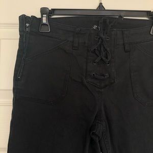 H&M Lace Up Moto Pants